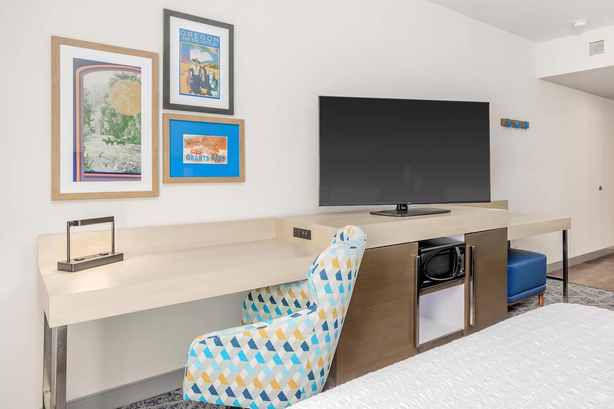 Room, 2 Queen Beds, Refrigerator & Microwave | Premium bedding, in-room safe, desk, laptop workspace