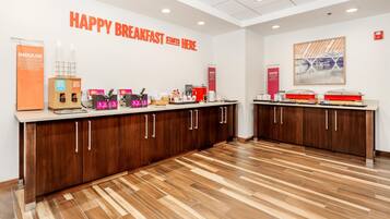 Free daily buffet breakfast