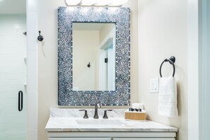 Shower, hair dryer