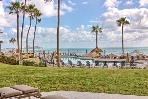 Piscine extérieure, piscine chauffée