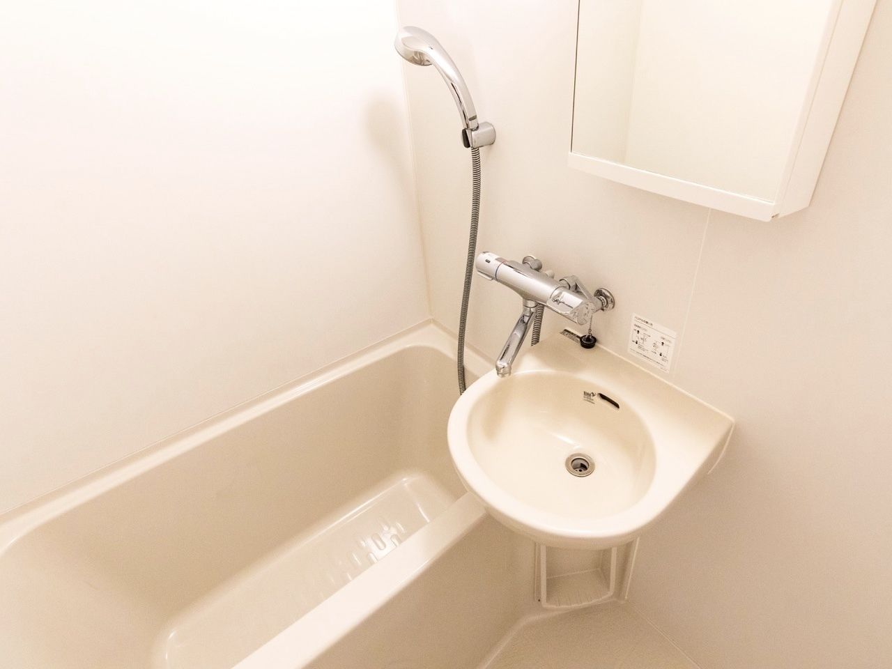 standard double room | bathroom | separate bathtub and shower, deep-soaking bathtub, free toiletries