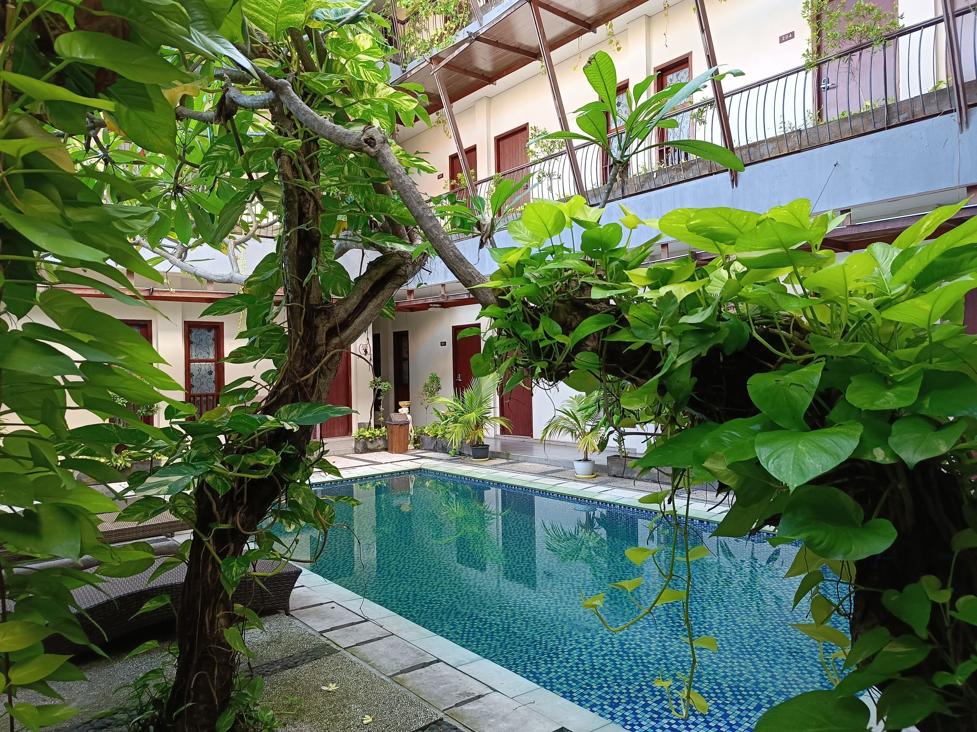 Indoor pool, outdoor pool