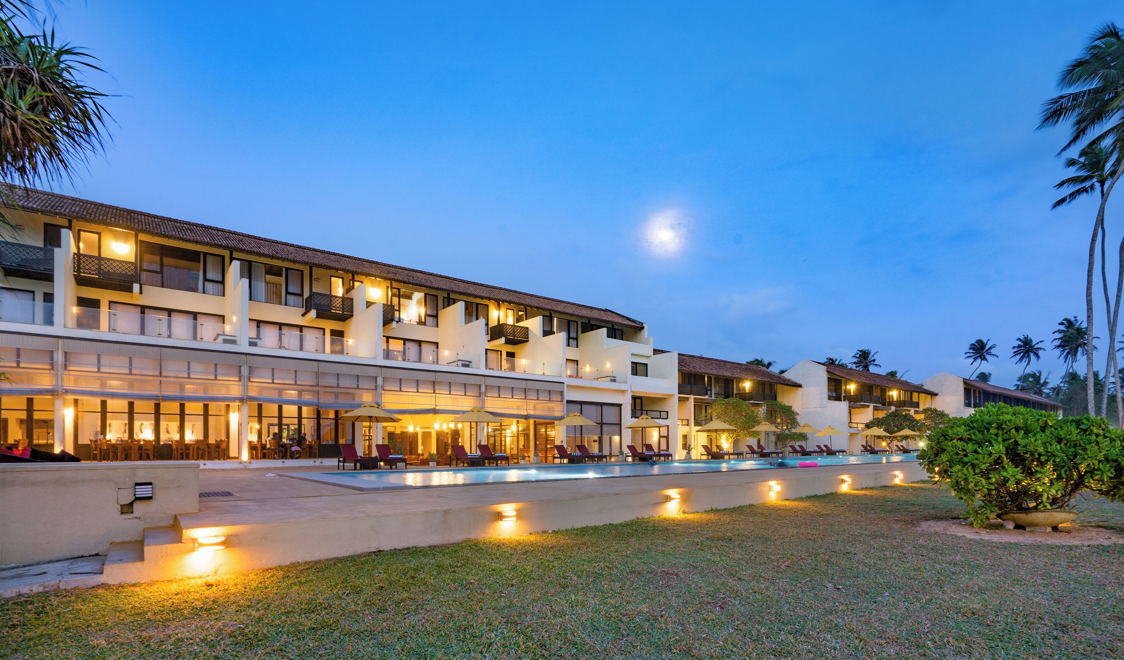 Front of property - evening/night