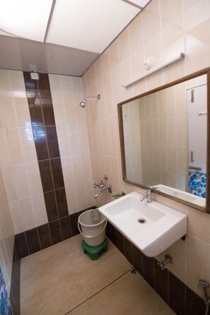 Douche, articles de toilette (gratuits)