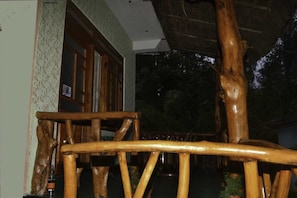 Front of property - evening/night - Pine Village (Ella)