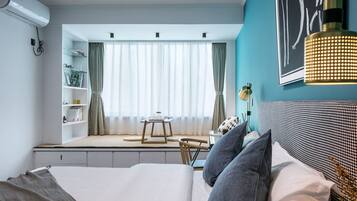 Apartment, 2 Schlafzimmer | 2 Schlafzimmer, Schreibtisch, Verdunkelungsvorhänge, kostenloses WLAN