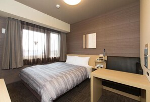 Desk, free WiFi, bed sheets - Hotel Route-Inn Kouka Minakuchi -Kokudo 1 gou- (Koka)