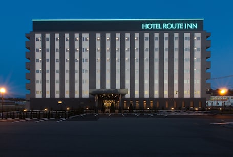 Front of property - evening/night. Hotel Route-Inn Kouka Minakuchi -Kokudo 1 gou-