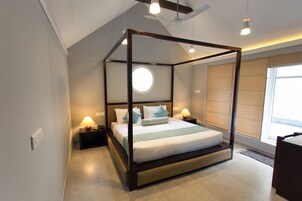 Þakíbúð | 1 svefnherbergi, skrifborð, ókeypis þráðlaus nettenging, rúmföt