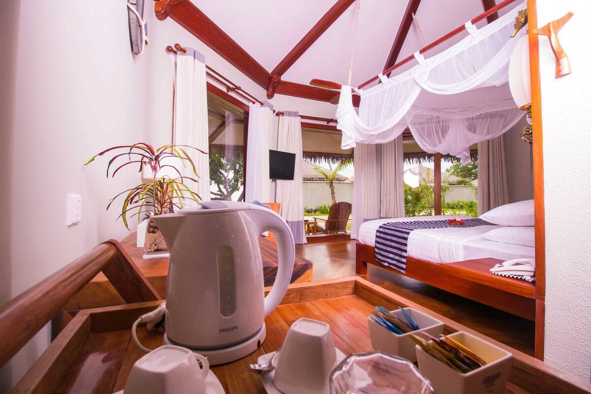 ngapali cottage with partial sea view | coffee and/or coffee maker