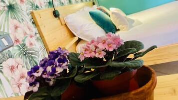 Desk, blackout curtains, free WiFi, bed sheets