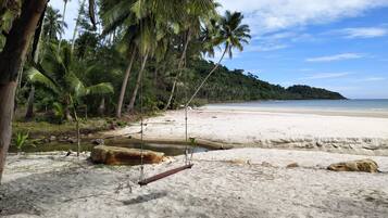 On the beach, scuba diving, kayaking