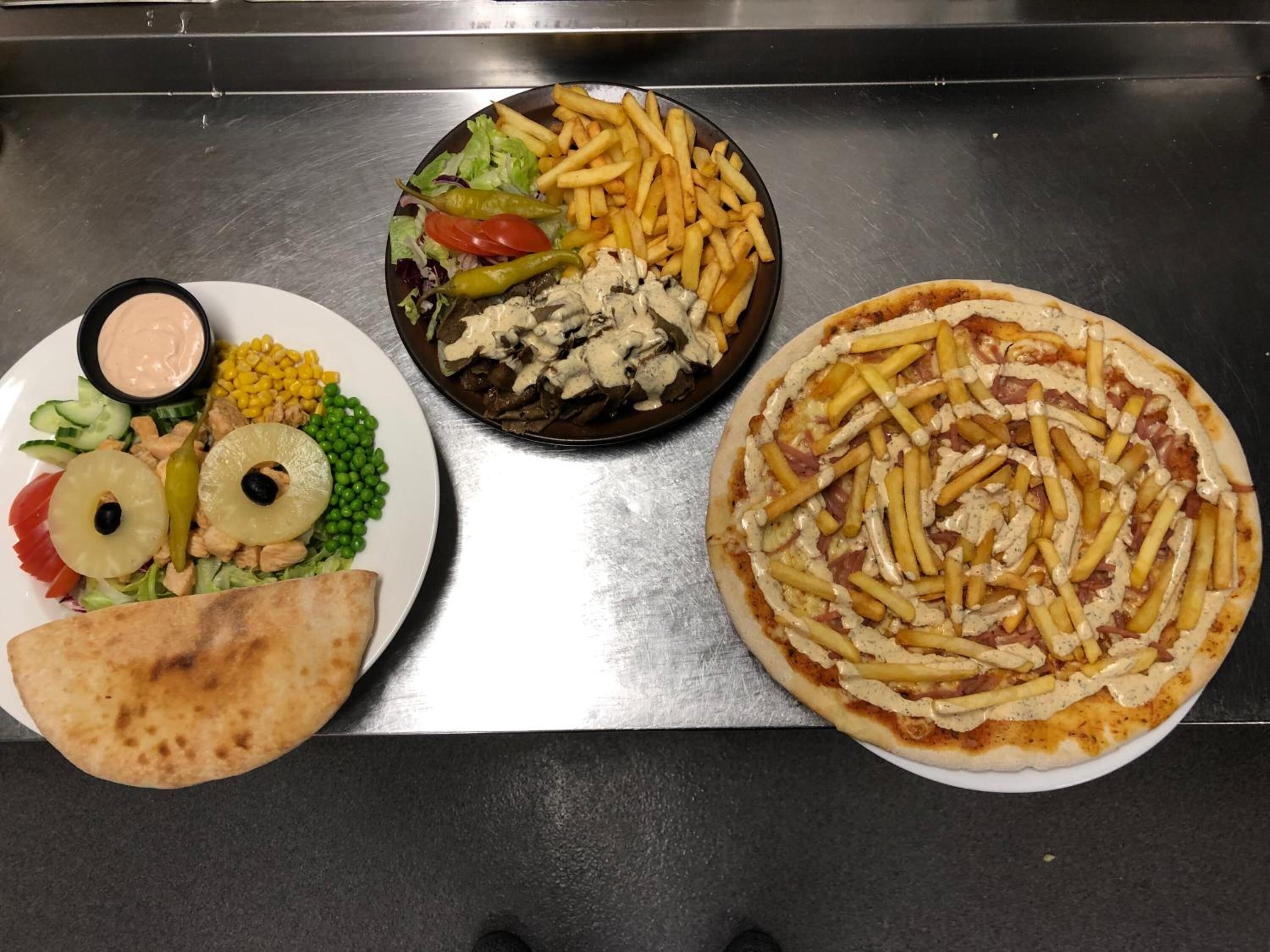 lunch and dinner served, local and international cuisine