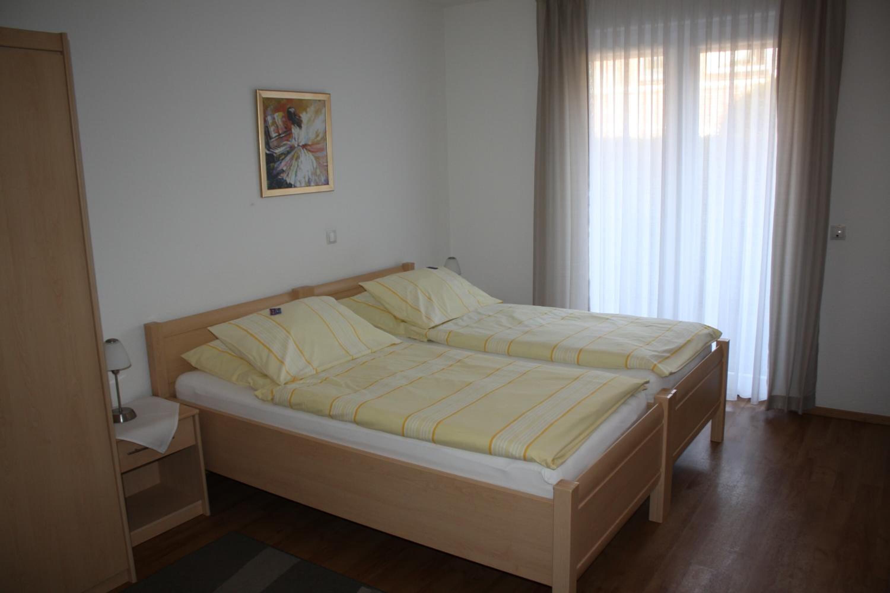 individually furnished, desk, laptop workspace, blackout curtains