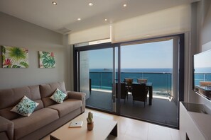 Apartment, 2 Bedrooms, Terrace, Sea View | Living room | Flat-screen TV - Sunset Drive Holidays Benidorm (Benidorm)