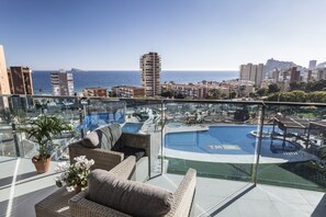 Apartment, 2 Bedrooms, Terrace, Sea View | Terrace/patio - Sunset Drive Holidays Benidorm (Benidorm)
