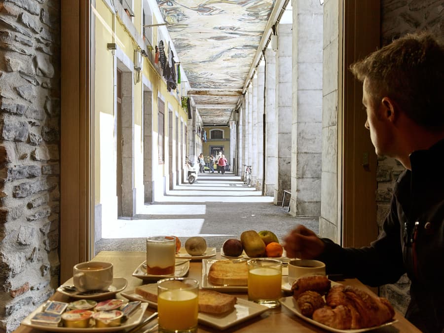 Daily continental breakfast for a fee