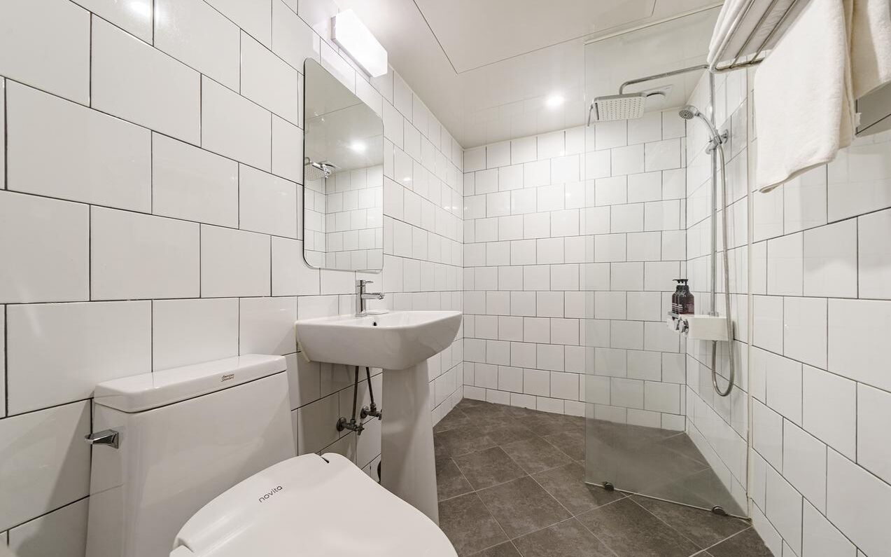 deluxe double room | bathroom | designer toiletries, hair dryer, dressing gowns, slippers