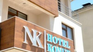 A hotel named "Hotel Konuk" with a modern design, featuring a prominent sign on the facade. - Konuk Hotel (Gerede)