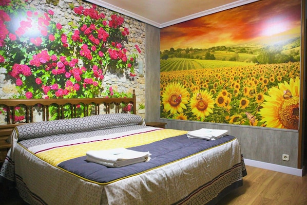 Blackout curtains, rollaway beds, free WiFi, bed sheets