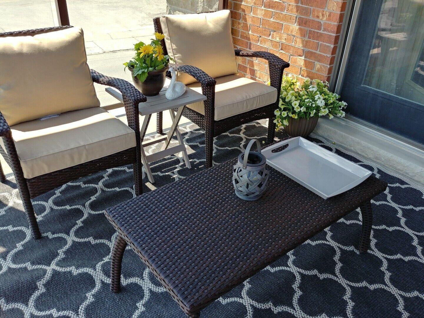 Enjoy the private patio for morning coffee,  or afternoon appitizers