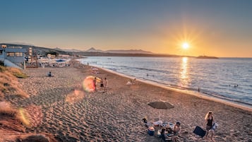 Sun loungers, beach towels
