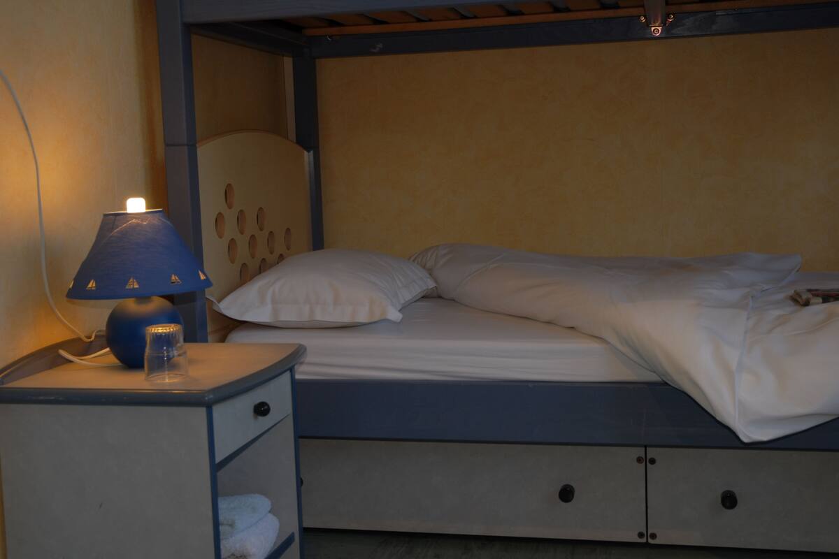 Premium bedding, desk, free WiFi, bed sheets