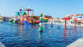 Enjoy thrilling water slides and a wave pool with a wave machine and water features.