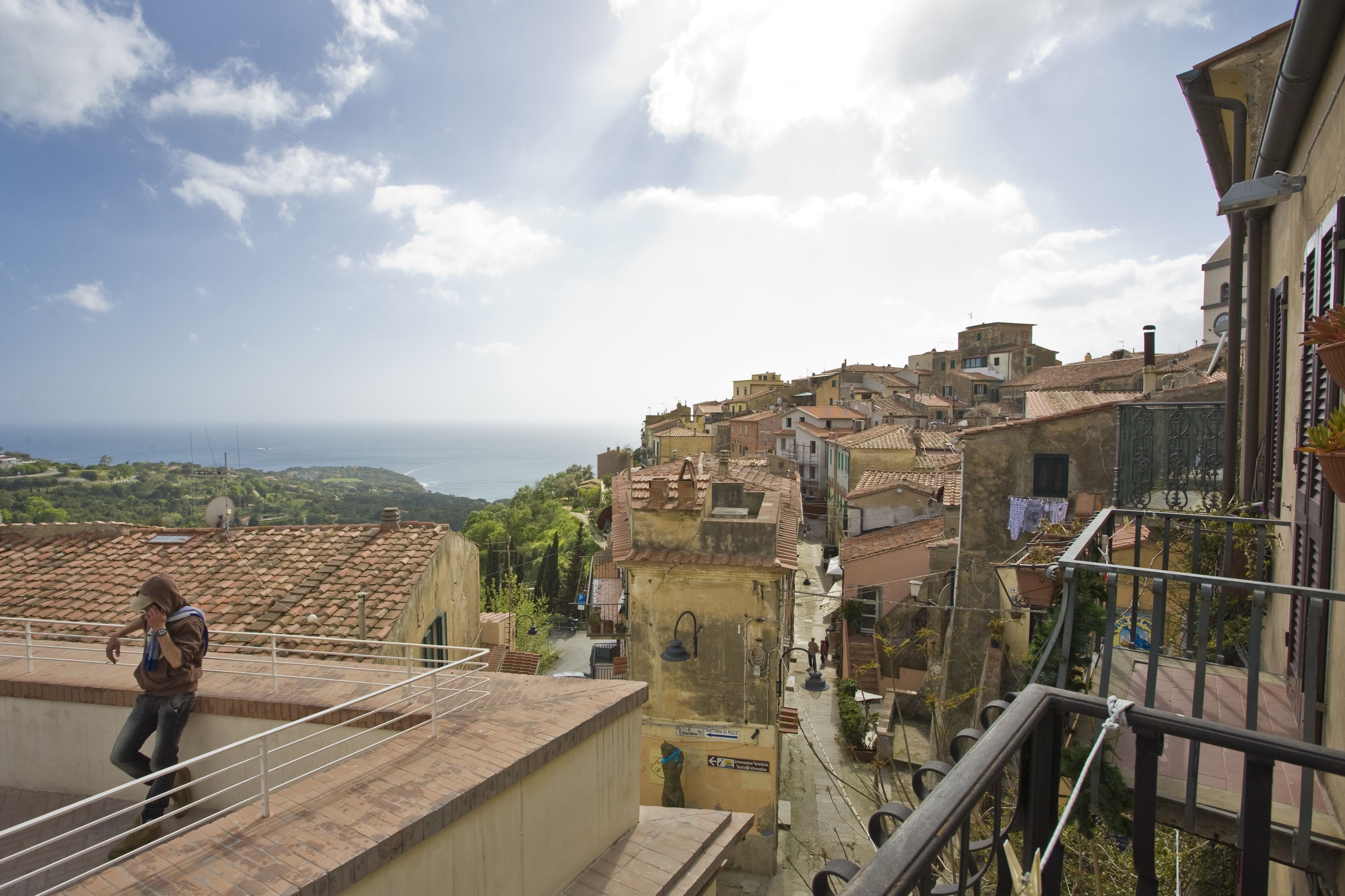 Blick von der Unterkunft