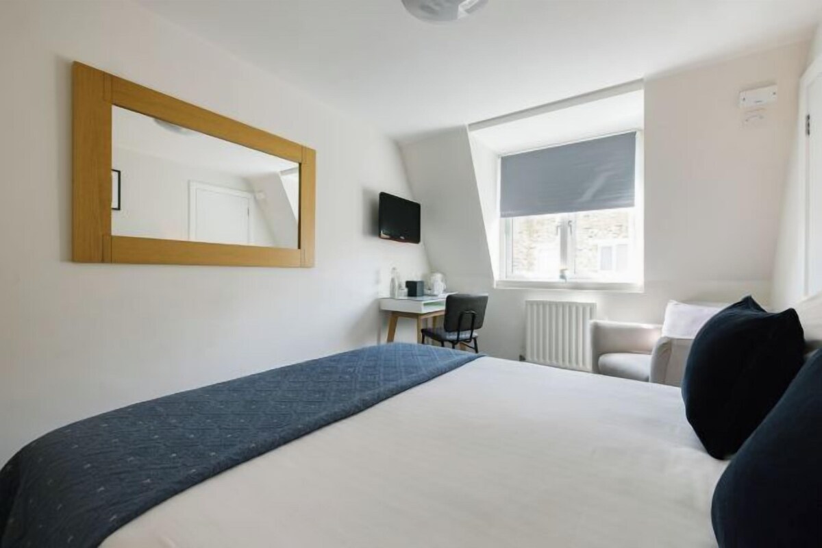 Desk, laptop workspace, iron/ironing board (on request), WiFi (free)