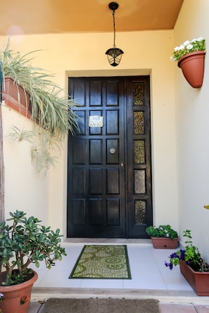Entrada de la propiedad