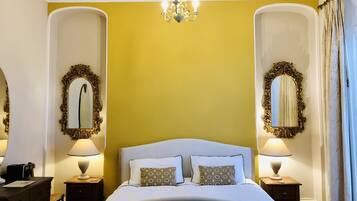 Luxury Suite, 1 Bedroom, Ground Floor. Balcony access with large bathroom. | 1 bedroom, Egyptian cotton sheets, premium bedding, down duvets