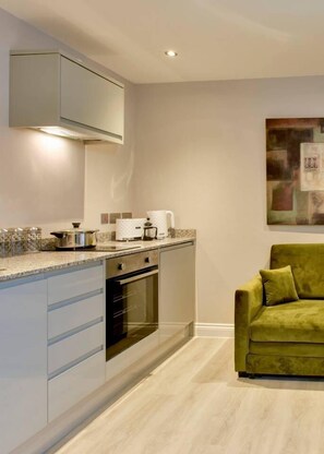 Microwave, stovetop, espresso maker