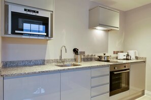 Microwave, stovetop, espresso maker