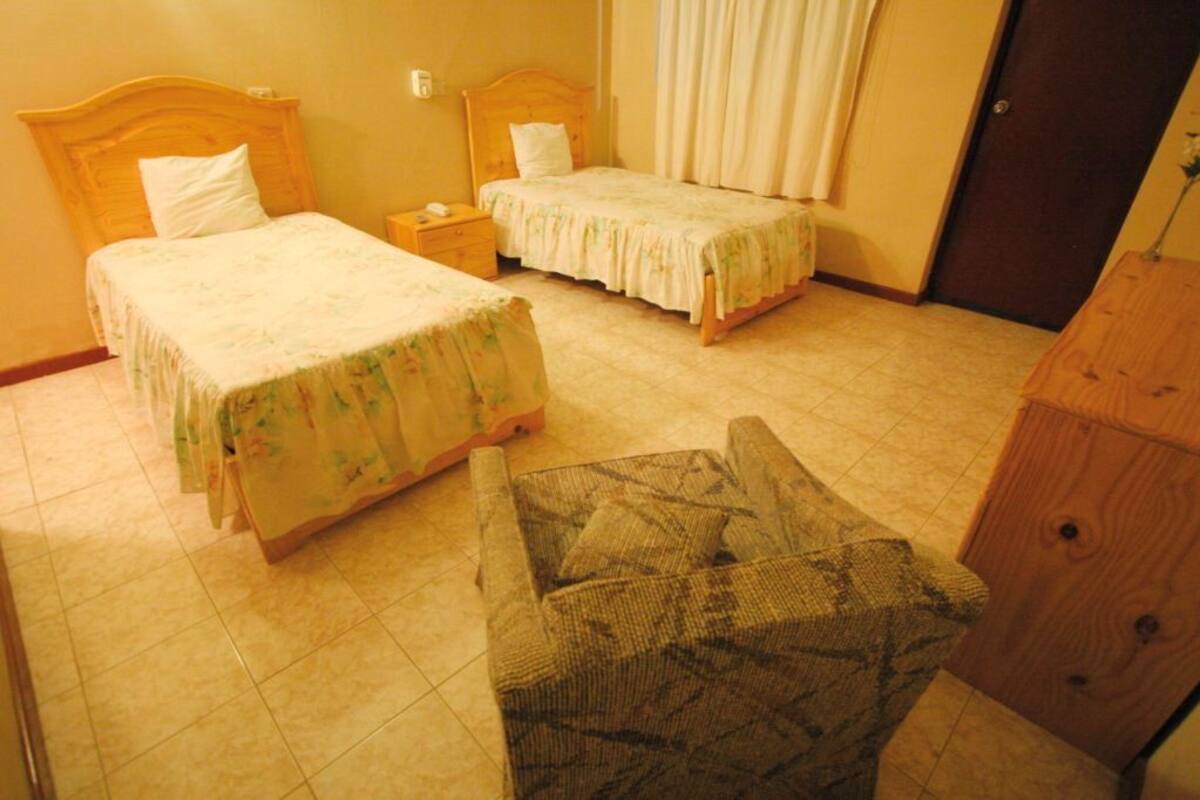 Laptop workspace, free WiFi, bed sheets