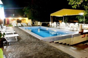 Outdoor pool, a rooftop pool