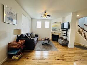 TV connectée, cheminée