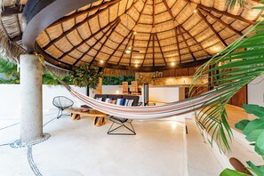 Outdoor dining - Stunning Open-Air Villa w/ Private Pool and Partial Ocean Views (Huatulco)