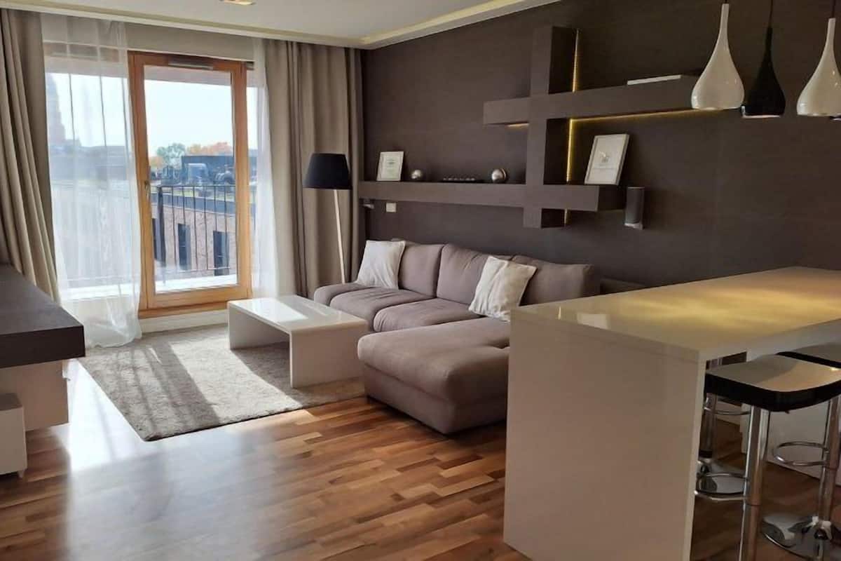 Deluxe Apartment, 1 Bedroom, City View | Premium bedding, in-room safe, soundproofing, iron/ironing board