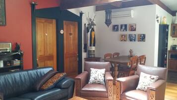 TV, fireplace, DVD player