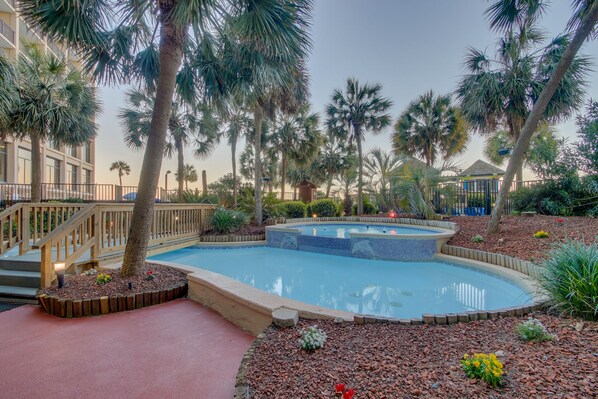 Indoor pool, outdoor pool