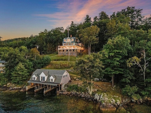 Winnipesaukee's Finest Waterfront Mansion w/Boathouse and Private Beach