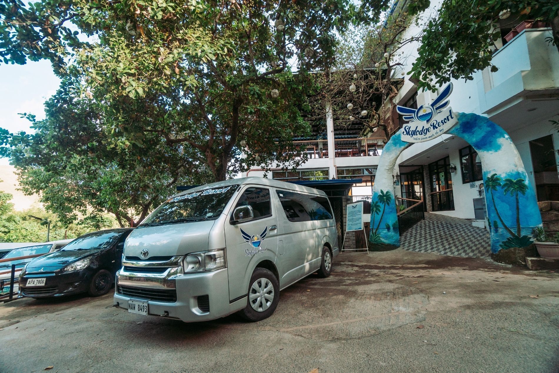 Façade de l’hébergement