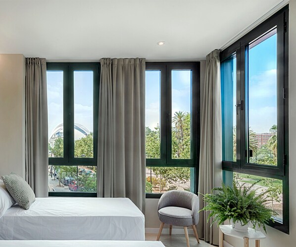 Twin kamer | Uitzicht vanuit de kamer