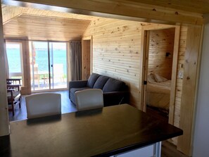 TV, fireplace, DVD player