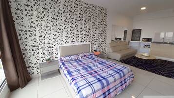 Studio, Nichtraucher, Bergblick | Hochwertige Bettwaren, individuell dekoriert, individuell eingerichtet