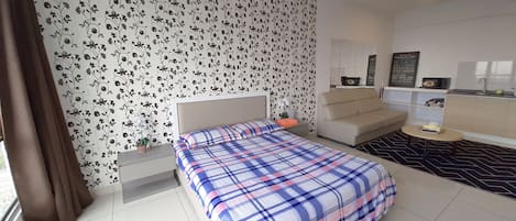 Estúdio, para não fumantes, vista para a montanha | Roupas de cama premium, individualmente decorados