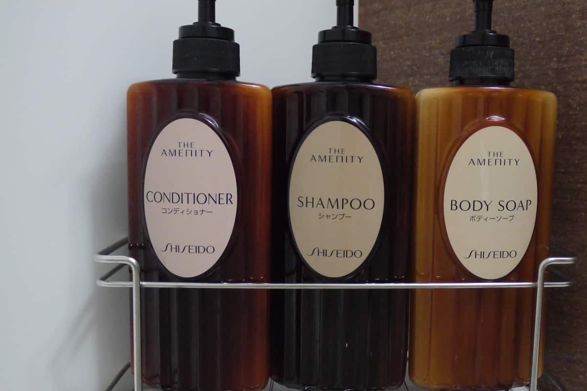 combined shower/bathtub, deep-soaking bathtub, free toiletries