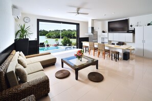 Private Vacation Home | Living area | Flat-screen TV - IRABUJIMA Villaze (Miyakojima)
