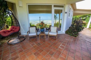 Blick vom Balkon